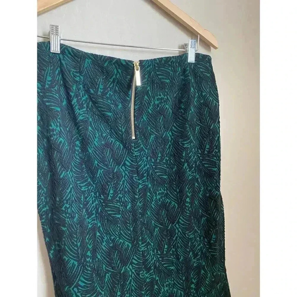 Michael Kors Dark Emerald Basics Skirt Size Large - Picture 9 of 11